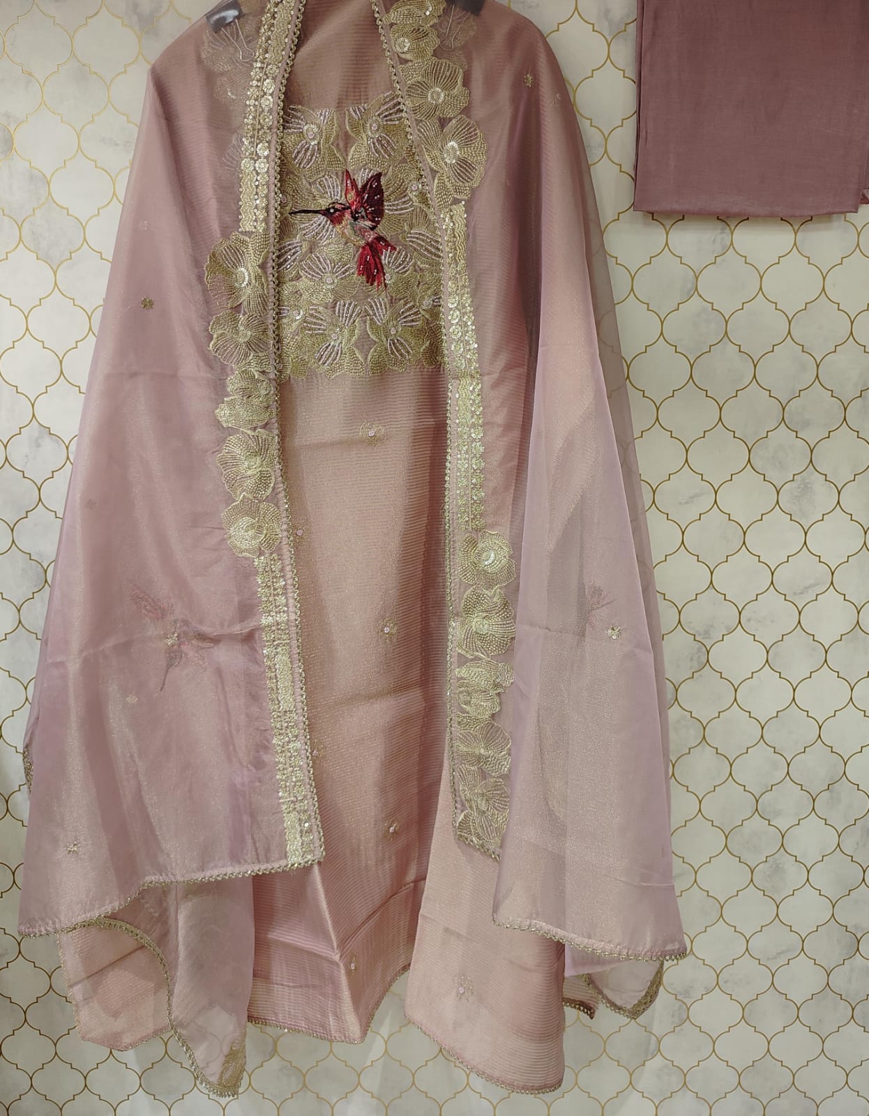 pure banarasi tissue organza suit pure banarasi tissue organza suit
