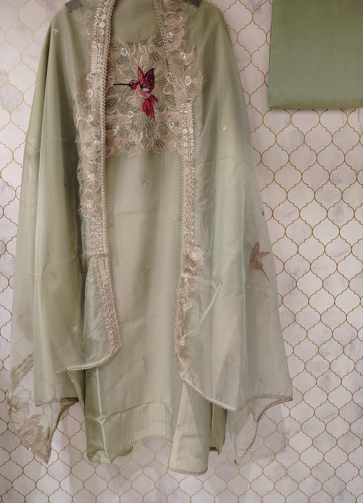 pure banarasi tissue organza suit pure banarasi tissue organza suit