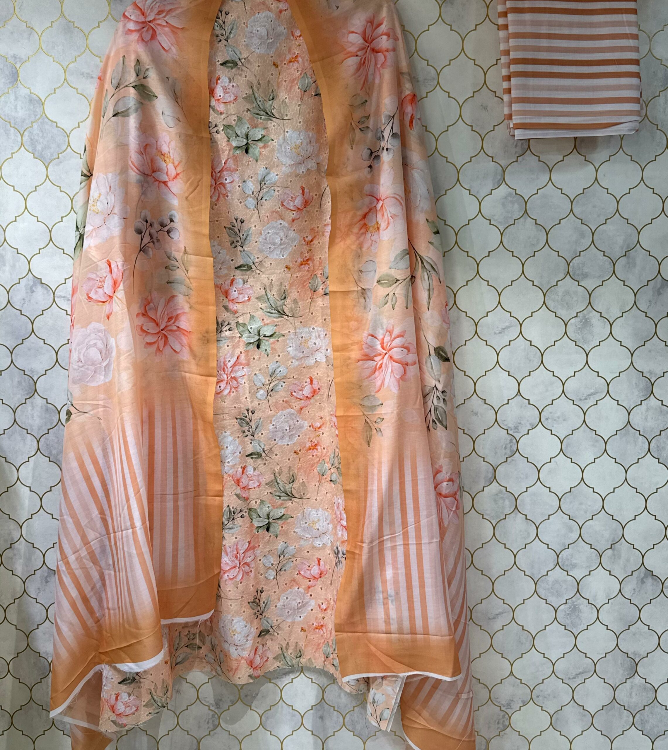 pure printed cotton suit with chickenkari work pure printed cotton suit with chickenkari work