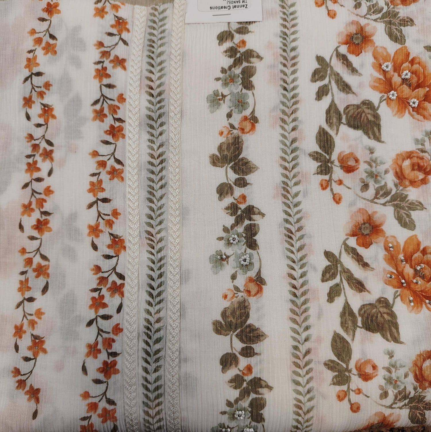 pure crush flower printed cotton with cut dana detailing pure crush flower printed cotton with cut dana detailing