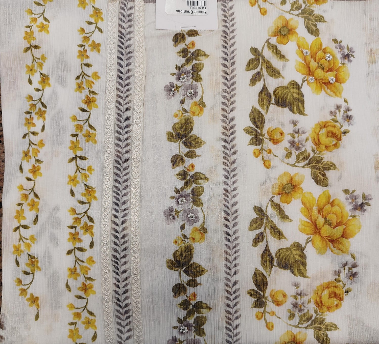pure crush flower printed cotton with cut dana detailing pure crush flower printed cotton with cut dana detailing