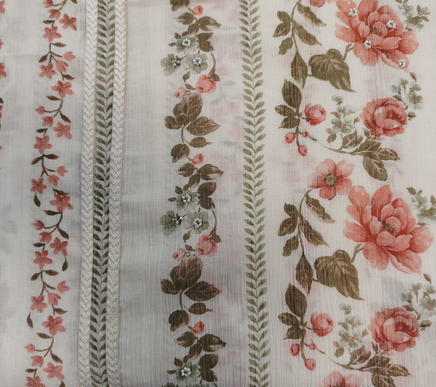 pure crush flower printed cotton with cut dana detailing pure crush flower printed cotton with cut dana detailing
