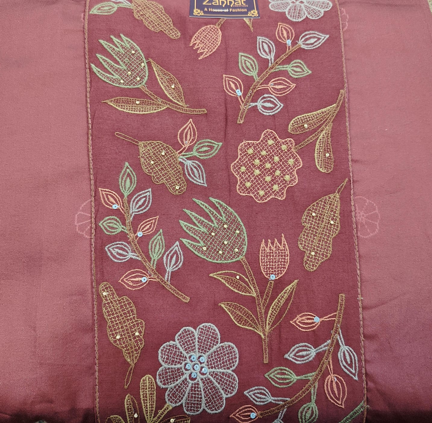 pure printed glace cotton suit pure printed glace cotton suit