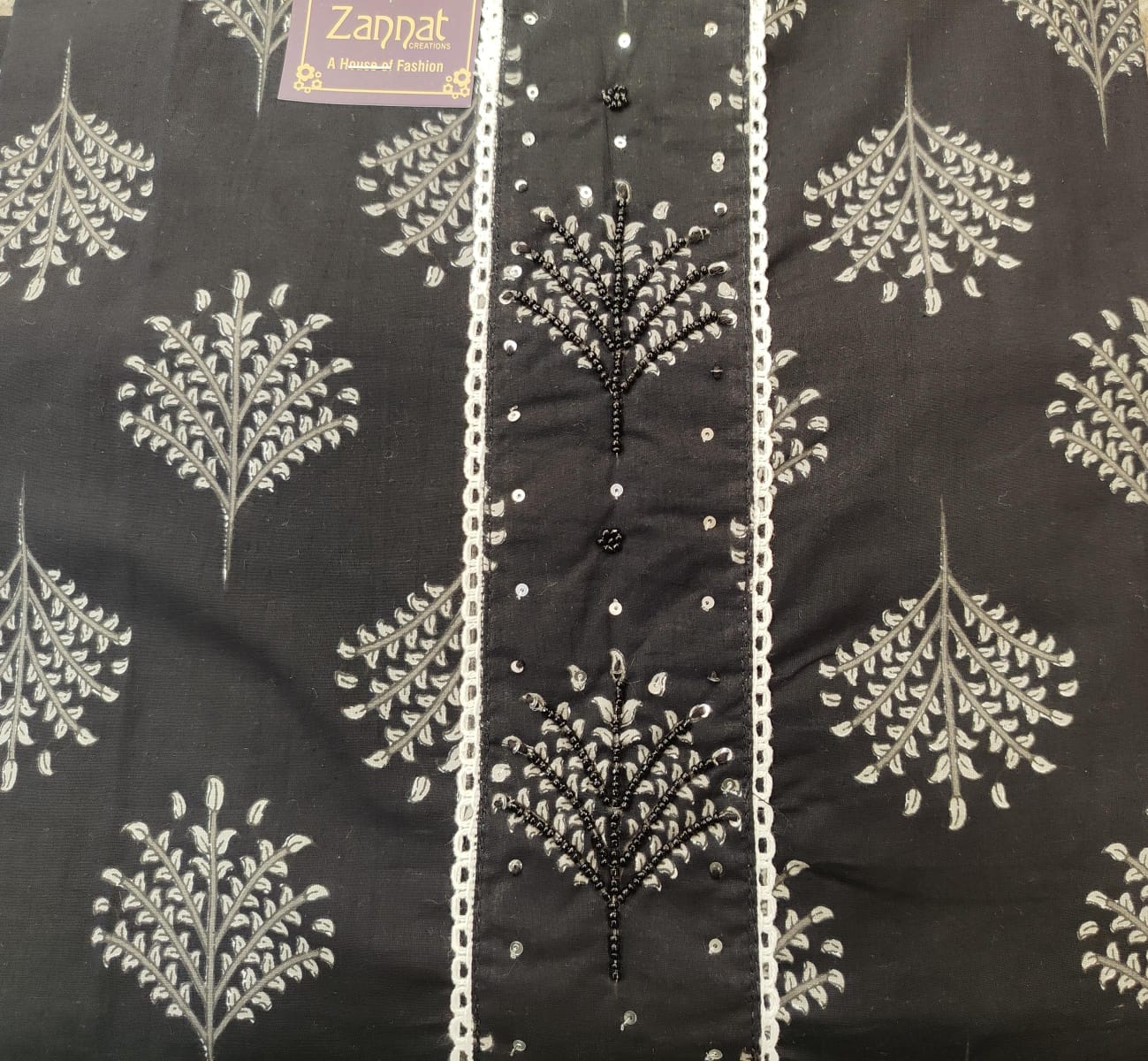 pure printed cotton suit with kurta patti neck pure printed cotton suit with kurta patti neck