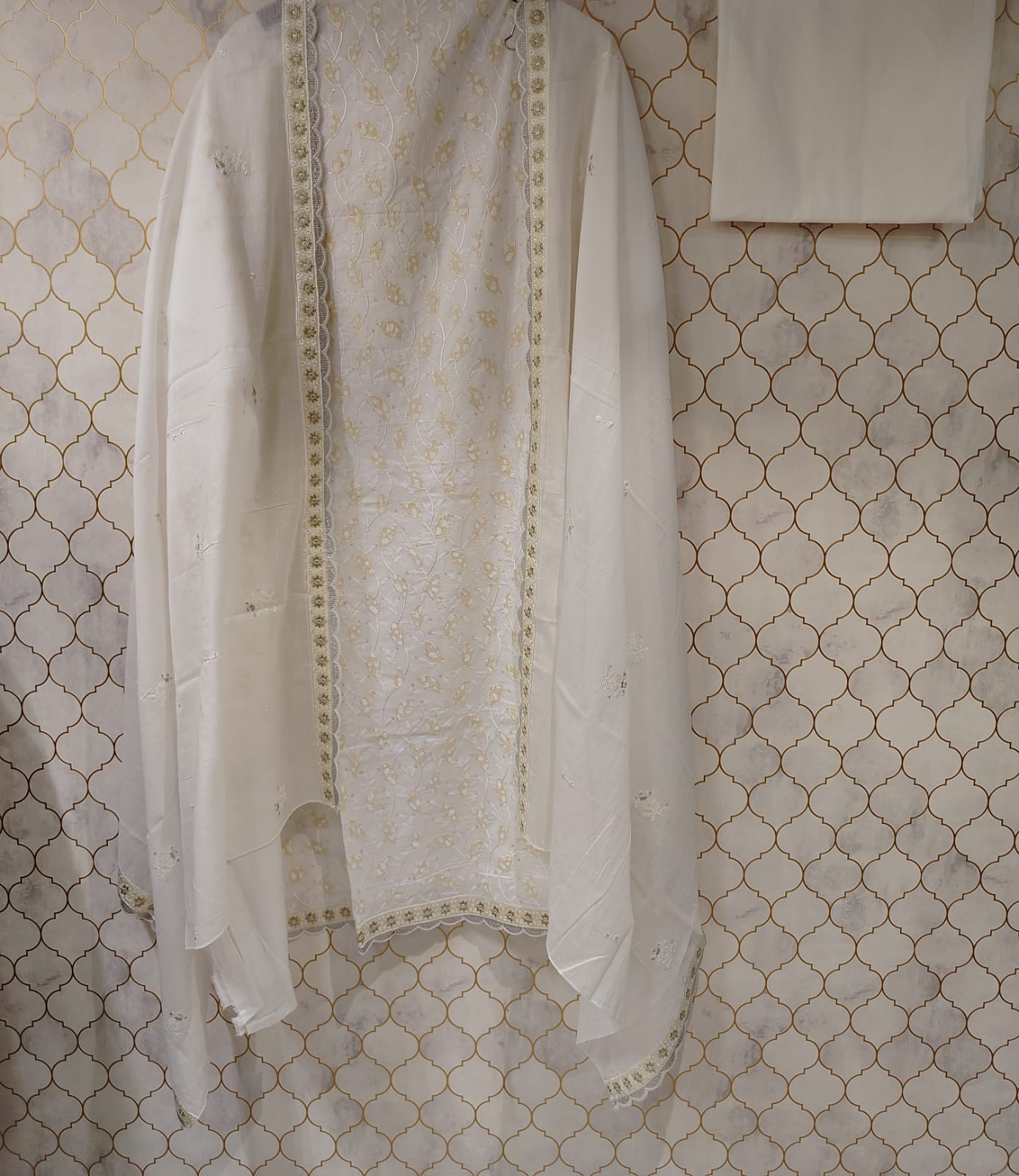 pure cotton suit with thread work highlighting with sequence work pure cotton suit with thread work highlighting with sequence work