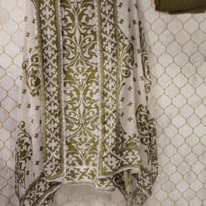 top: pure crepe with prints cut dana and sequence detailing and sisoski (4 colors)