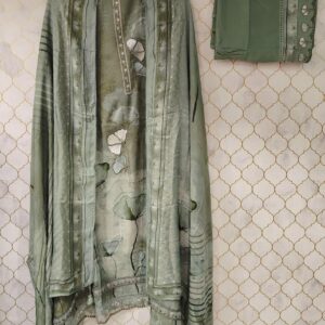 pure muslin with digital print and kurta patti neck