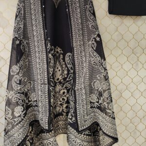 pure cotton silk with polka dots and cut dana with sequence and siroski detailing