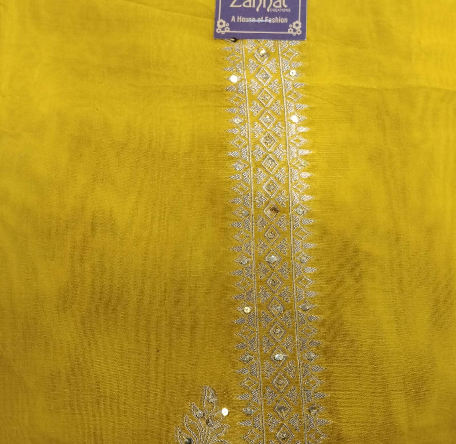 pure tissue silk suit with banarasi printed kurta pati neck pure tissue silk suit with banarasi printed kurta pati neck