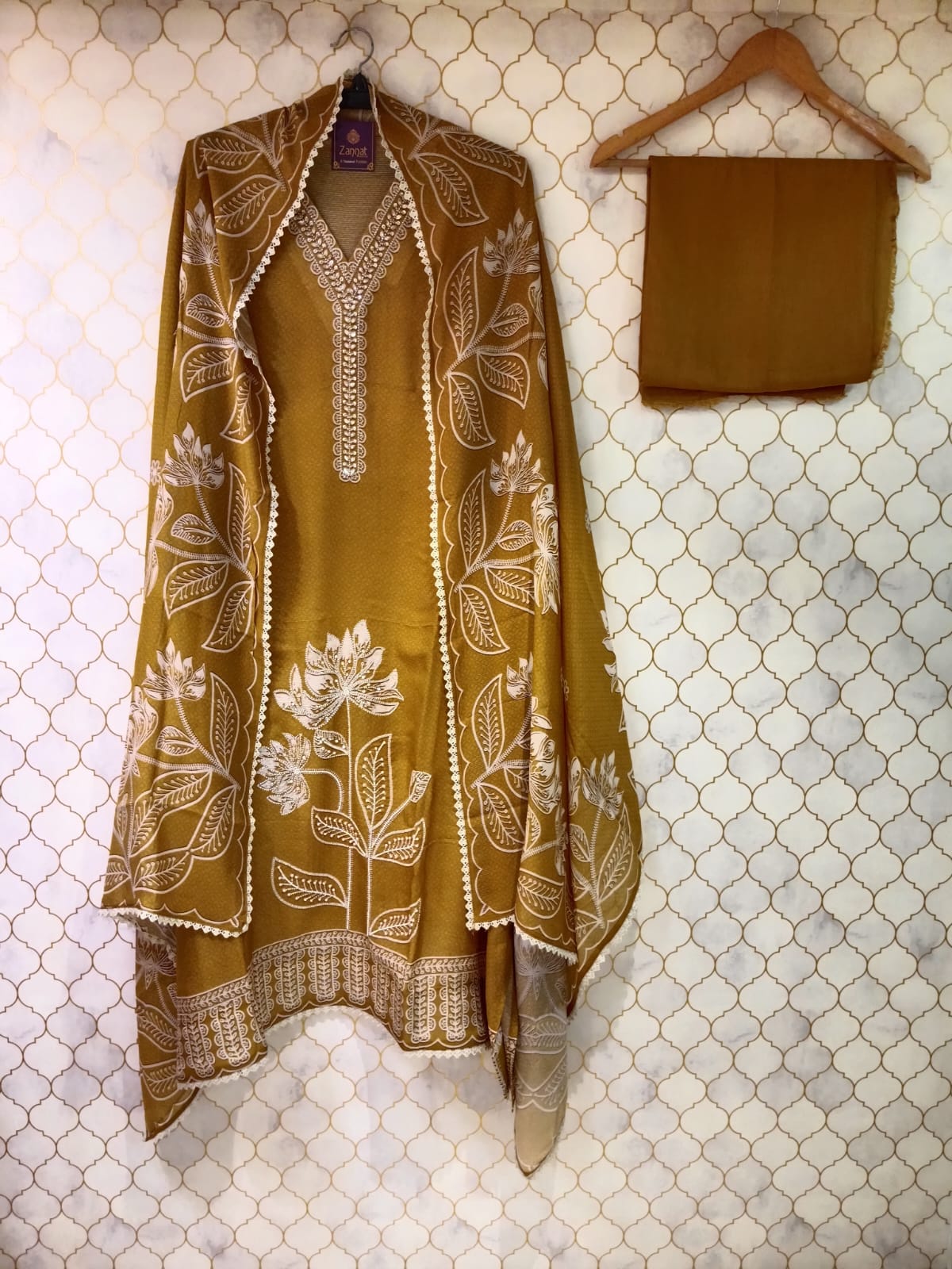 self printed maslin georgette neck line sequence cutdana highlighting gehra printed pul cutdana self printed maslin georgette neck line sequence cutdana highlighting gehra printed pul cutdana