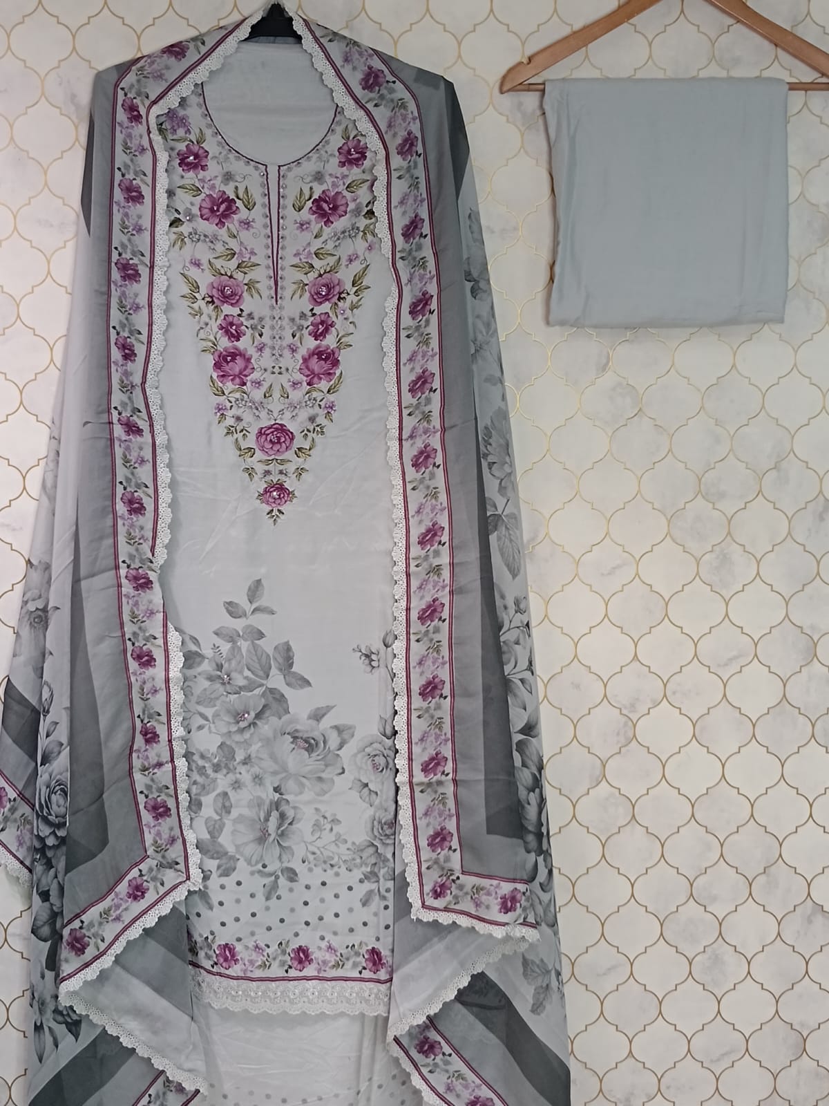pure maslin cotton with flower printed pure maslin cotton with flower printed