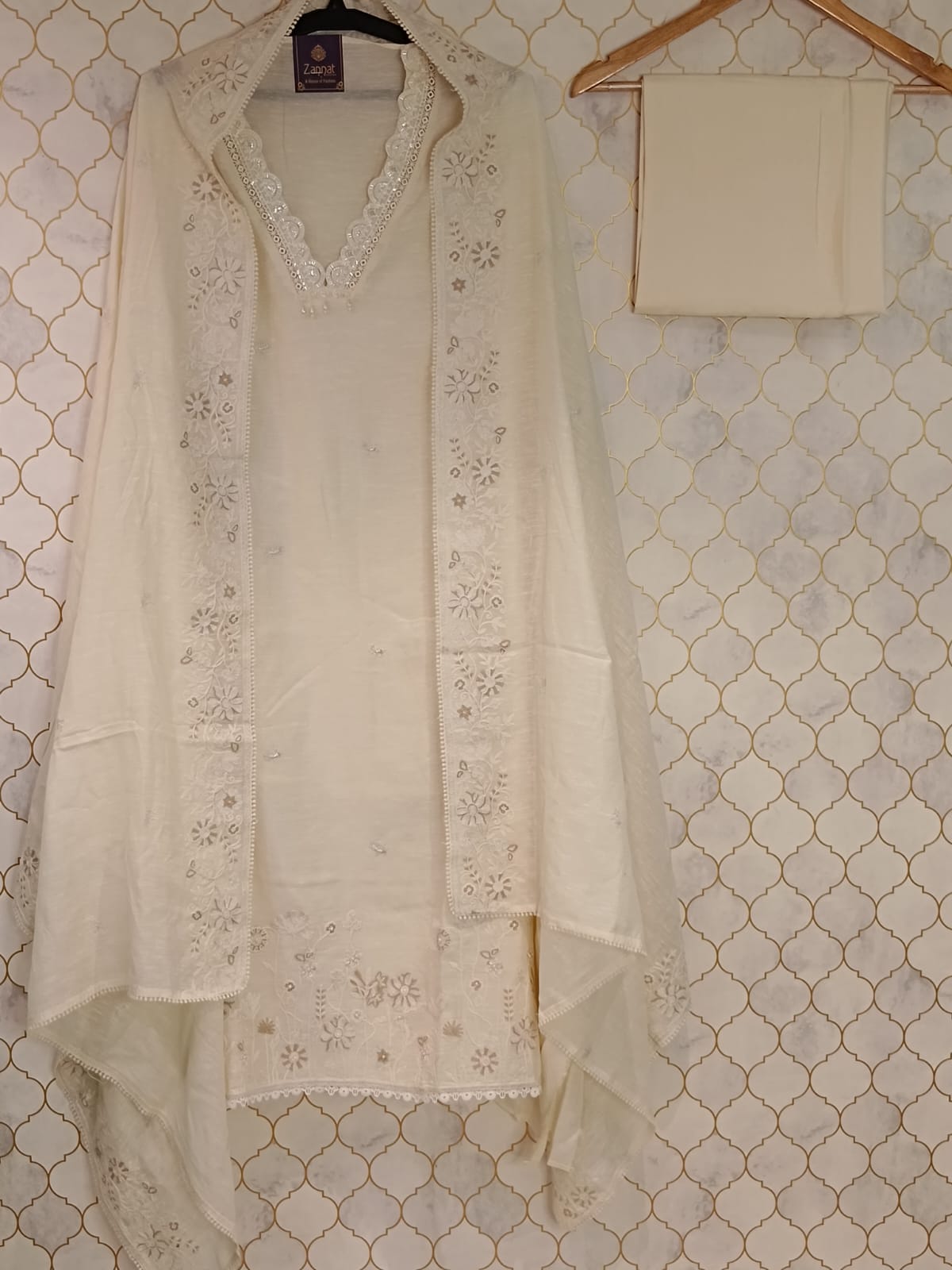 pure colour lilan with thread work pure colour lilan with thread work