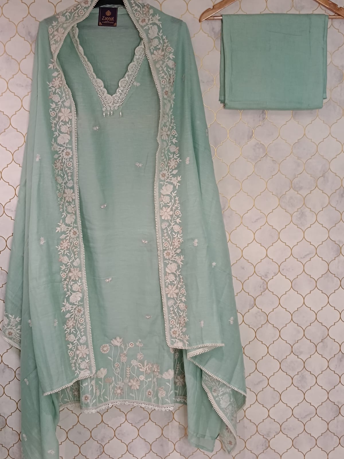 pure colour lilan with thread work pure colour lilan with thread work
