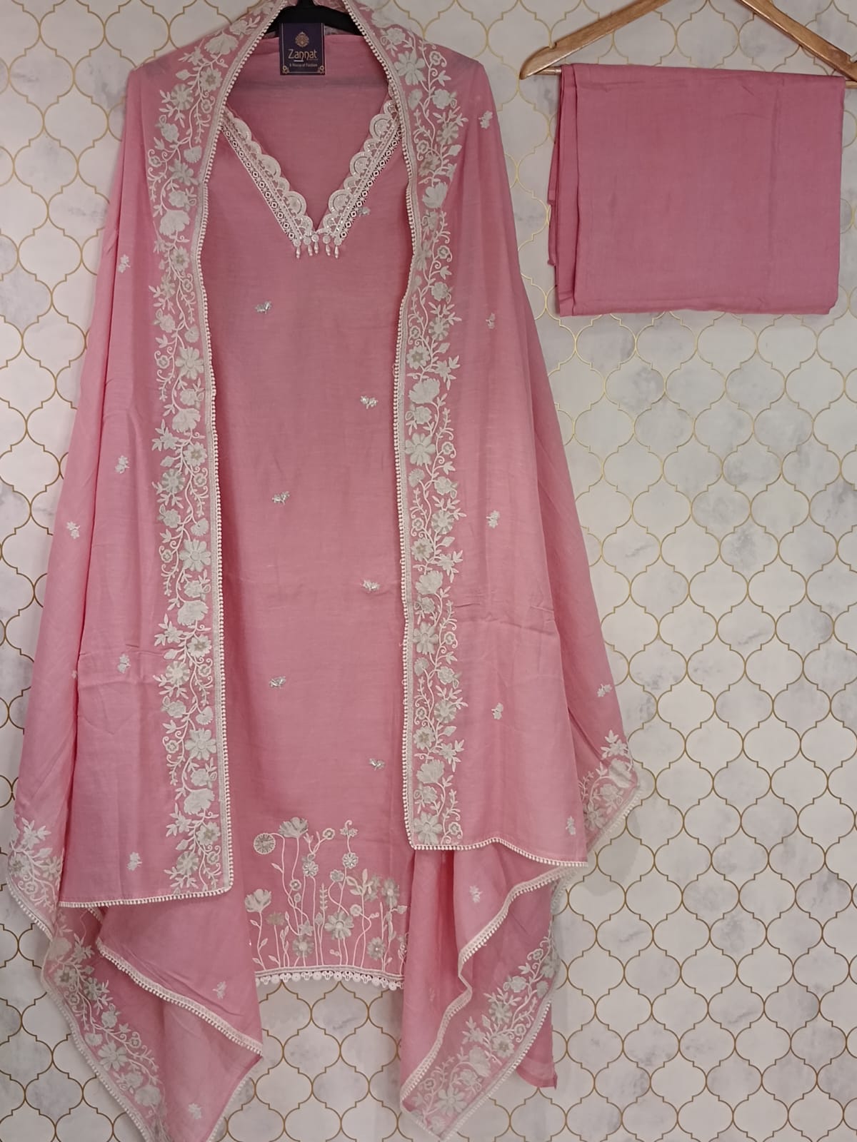 pure colour lilan with thread work pure colour lilan with thread work