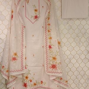 pure cotton with all over floral print on neckline