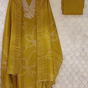 pure georgette tissue with jaipuri print