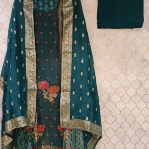 pure georgette tissue with gold sheen