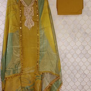 pure georgette tissue zari work