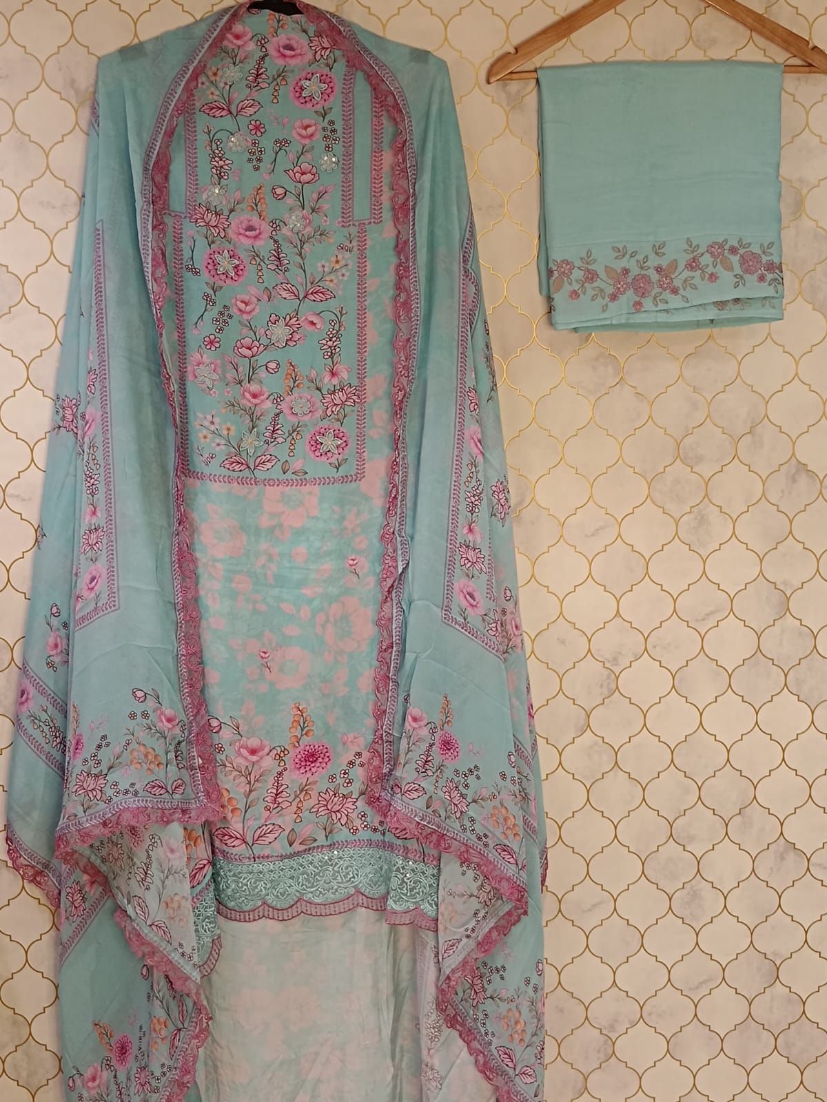 pure cotton muslin with flower printed pure cotton muslin with flower printed