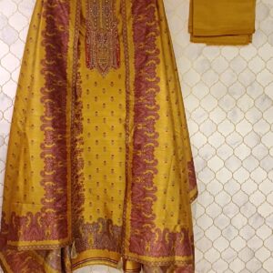 pure organza silk with digital print