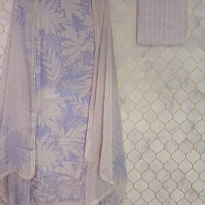 u1055 pure cotton printed thread buties in front patch flower on hello