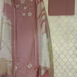u1068 pure cotton mul mul with thread and patch work on neckline and hemline with scallops
