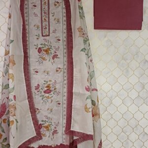 u1086 pure cotton mul mul printed lace design on neckline lace given hemline