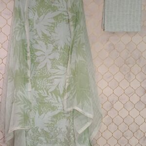 u1055 pure cotton printed thread buties in front patch flower on hello