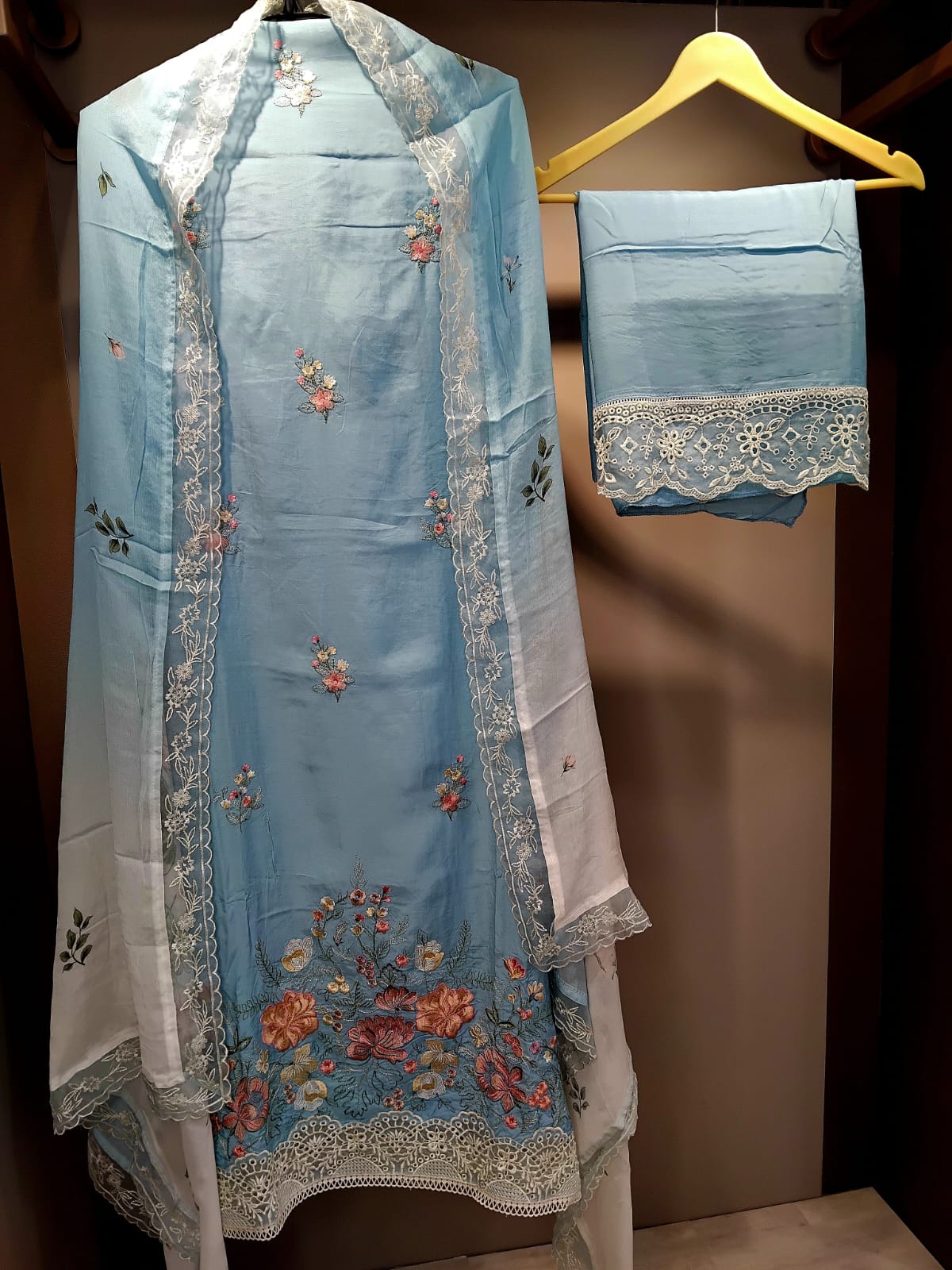 u1121 pure cotton mul mul thread work on front organza jall lace on hemline u1121 pure cotton mul mul thread work on front organza jall lace on hemline